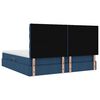 vidaXL Opslag bed met matras met matras Blauw 200 x 200 cm Polyester