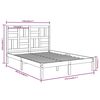 vidaXL Bedframe massief hout 150x200 cm