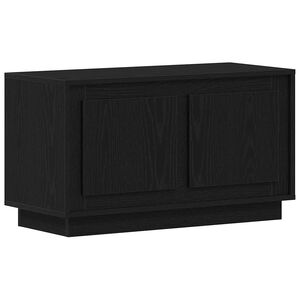 vidaXL TV-kast 80 x 35 x 45 cm Zwart eiken Bewerkt hout