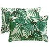 vidaXL Kussensloop 2 st HOUTEN Bladpatroon 50 x 70 cm Polyester