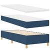 vidaXL Boxspringbed met Matras Donkergrijs 90x190 cm Blauw 80 x 200 cm