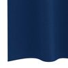 vidaXL Zwart-out Gordijnen met Ringen 2 pcs Donkerblauw 260 x 140 cm