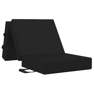 vidaXL Vouwbare Bankbed 90 x 63 x 45 cm Zwart