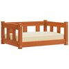 vidaXL Hondenbed Wasbruin 65,5 x 50,5 x 28 cm Massief grenenhout