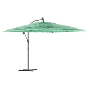 vidaXL Parasol met stalen paal 290x290x238 cm groen