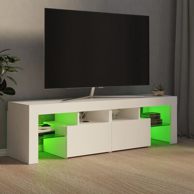 vidaXL Tv-meubel met LED-verlichting 140x36,5x40 cm wit