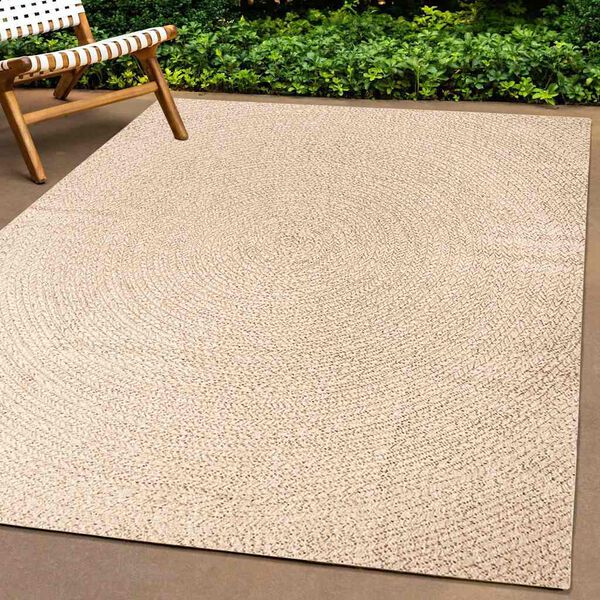 vidaXL Vloerkleed ZIZUR beige binnen en buiten 160x230 cm jute look