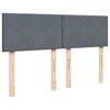 vidaXL Boxspring met matras fluweel donkergrijs 160x200 cm