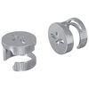 vidaXL Cam Lock Moeren 2 st Zilver 12 x 10 mm Metaal