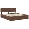 vidaXL Bedframe met lade Bruine eik 200 x 200 cm Geconstrueerd hout