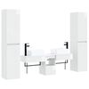 vidaXL Badkamermeubelset 5 st Hoogglans Wit 33 x 34,5 x 160 cm