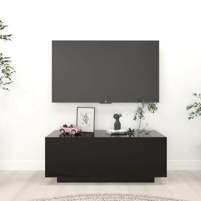 vidaXL Tv-meubel 100x35x40 cm spaanplaat zwart