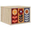 vidaXL Wandkastje ESSEN Sonoma Eiken 36 x 33 x 25 cm Bewerkt hout