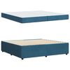 vidaXL Bedframe met matras Blauw 200 x 200 cm Stof