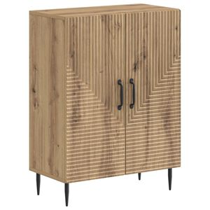 vidaXL Badkamer Opbergkast HAARLEM Artisanaal eiken 59,5 x 31 x 80 cm