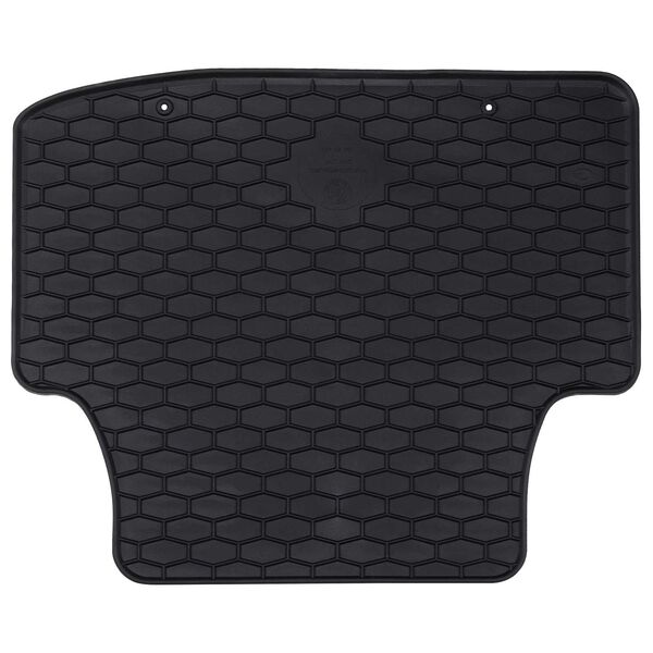 vidaXL Autobodemmat 4 pcs Zwart Rubber