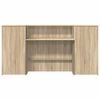 vidaXL Receptiebalie 200x50x103,5 cm bewerkt hout sonoma eikenkleurig