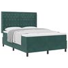 vidaXL Boxspringbed met matras Donkergroen 140 x 190 cm Fluweel