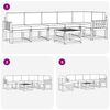 vidaXL Buiten bankenset met kussen 7 pcs Natuurlijk en Beige