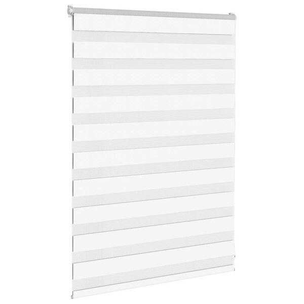 vidaXL Zebra Blind 95x100 cm stofbreedte 90,9 cm polyester wit