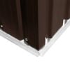vidaXL Tuinschuur 257x298x178 cm metaal bruin