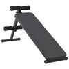 vidaXL Opkrolbank Zwart 124 x 33,5 x 55 cm Gepoedercoat staal