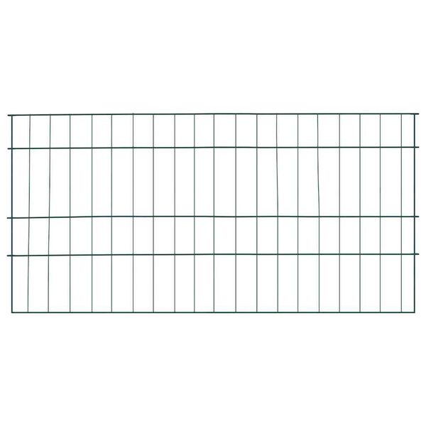 vidaXL Vijverhekken Set 5 pcs Groen 100 x 50 cm Staal