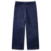 Kinderbroek fluweel 140 donkerblauw