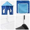 vidaXL Loftbed voor Kids Wit en Blauw 74,5 x 190 cm Metaal