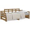 vidaXL Slaapbank uitschuifbaar grenenhout honingbruin 2x(90x190) cm