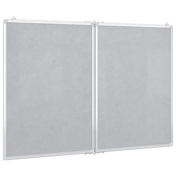 vidaXL Whiteboard magnetisch inklapbaar 120x80x1,7 cm aluminium
