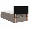 vidaXL Ottoman bed met matras en LED's 90x190cm stof taupe