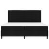 vidaXL Boxspringbed met matras met hoofdeinde Zwart 200 x 200 cm Stof