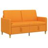 vidaXL Bank met opslag Donkergeel 152 x 78 x 87 cm Polyester