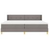 vidaXL Boxspringbed met matras Taupe 200 x 200 cm Polyester