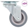 vidaXL 24 st Zwenkwielen 50 mm