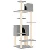 vidaXL Kattenmeubel met sisal krabpalen 154 cm lichtgrijs
