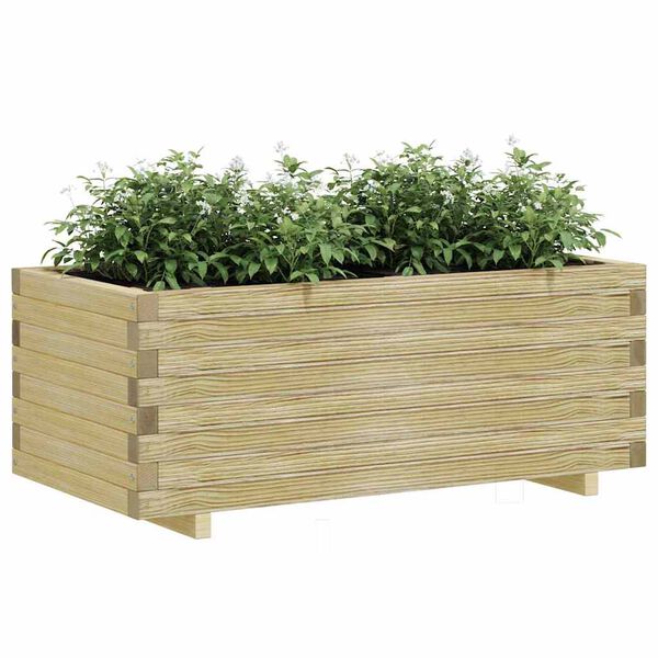 vidaXL Plantenbak verhoogd rechthoekig 100x50x40 cm hout