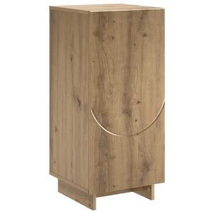 vidaXL Dressoir Artisanaal eiken 33,5 x 34,5 x 75 cm Bewerkt hout