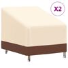 vidaXL Tuinmeubelhoezen 2 st loungestoel 600D 79x97x48/74 cm oxford