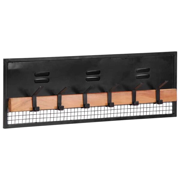 vidaXL Wandkapstok 90x11x30 cm massief mangohout mango