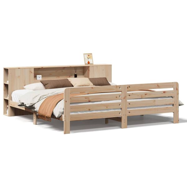 vidaXL Bedframe zonder matras massief grenenhout 180x200 cm