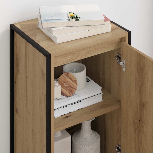 vidaXL Dressoir Ambachtelijk eiken 43 x 36 x 75,5 cm Bewerkt hout