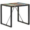 vidaXL Eettafel 80x80x75 cm massief gerecycled hout
