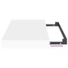 vidaXL Wandschappen zwevend 4 st 40x23x3,8 cm MDF wit
