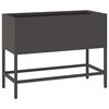 vidaXL Verhoogde Tuin Plantbak Zwart 60 x 26 x 45 cm Staal
