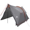 vidaXL Waterdichte Tent Grijs en Oranje 185T Polyester met PU Coating