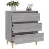vidaXL Dressoir 60x35x70 cm bewerkt hout grijs sonoma eikenkleurig