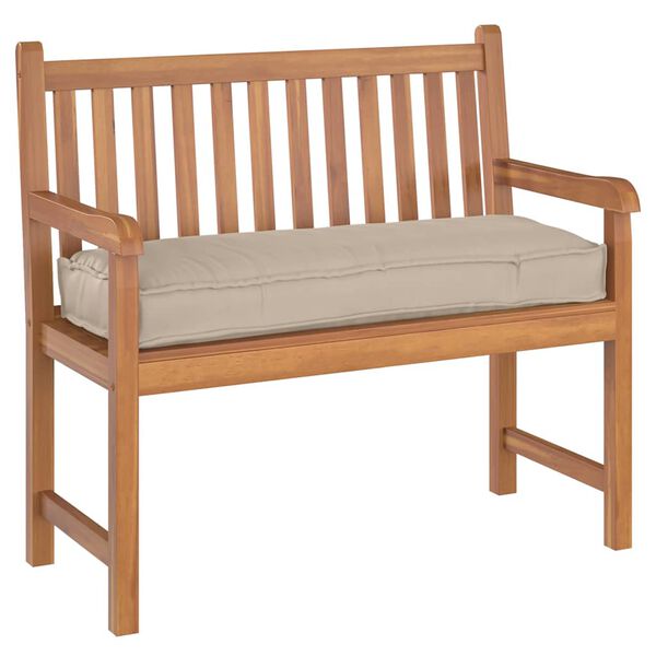 vidaXL Palletkussen voor bank Taupe 110 x 40 x 8 cm Oxford stof