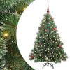 vidaXL Kunstkerstboom met 150 LED met standaard Groen 150 cm PE en PVC